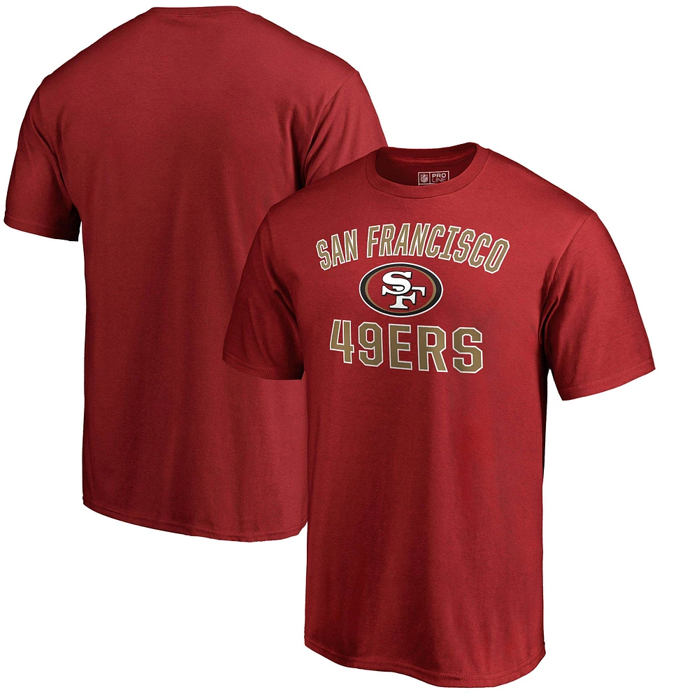 Men's Fanatics Scarlet San Francisco 49ers Victory Arch T-Shirt