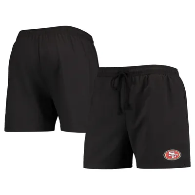 San Francisco 49ers FOCO Magic Print Palm Traditional Swim Shorts - Black