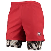 Short de course FOCO Scarlet San Francisco 49ers pour homme