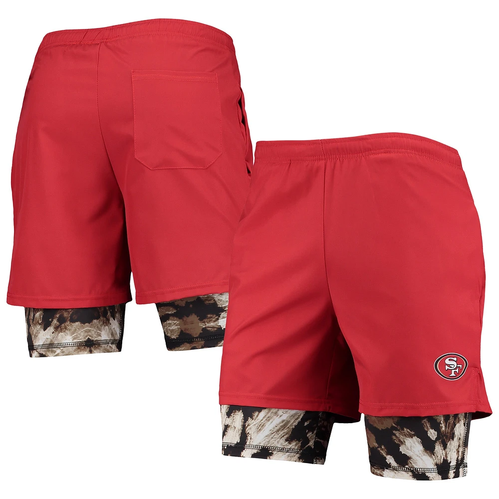 Short de course FOCO Scarlet San Francisco 49ers pour homme