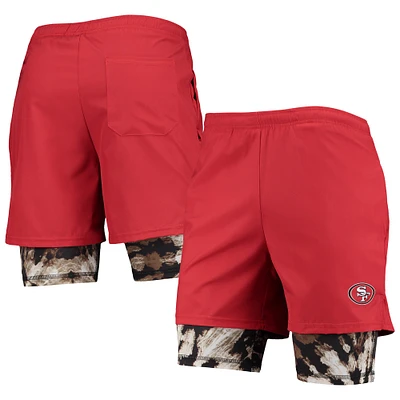 Short de course FOCO Scarlet San Francisco 49ers pour homme