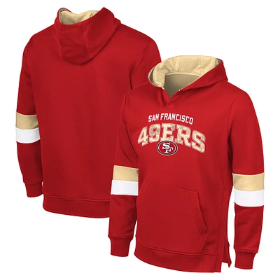 Sweat à capuche adaptatif G-III Sports by Carl Banks pour homme, couleur écarlate/doré, San Francisco 49ers