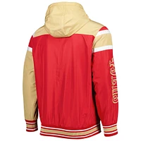 Men's G-III Sports by Carl Banks Scarlet/Gray San Francisco 49ers Extreme Full Back Reversible Hoodie Full-Zip Jacket