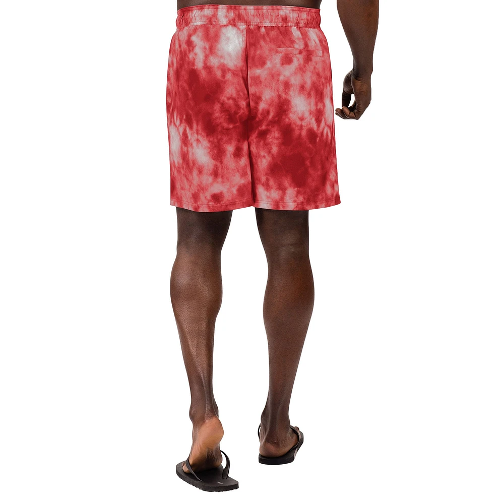 Men's G-III Sports by Carl Banks  Scarlet San Francisco 49ers Change Up Volley Swim Trunks