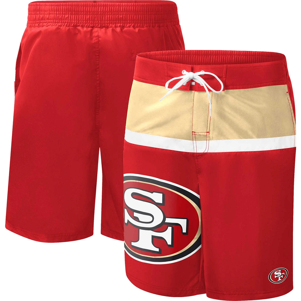 Men's G-III Sports by Carl Banks Scarlet San Francisco 49ers Sea Wind - Swim Trunks