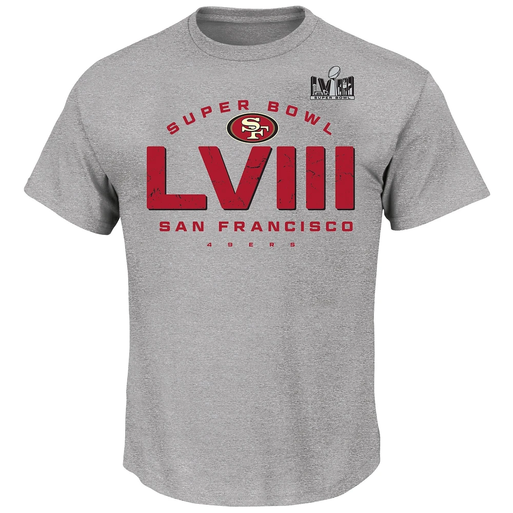 Men's Gray San Francisco 49ers Super Bowl LVIII Big & Tall Made It T-Shirt