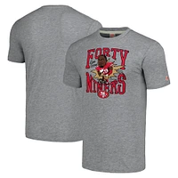 Men's Homage Deebo Samuel Heathered Gray San Francisco 49ers Caricature Player Tri-Blend T-Shirt