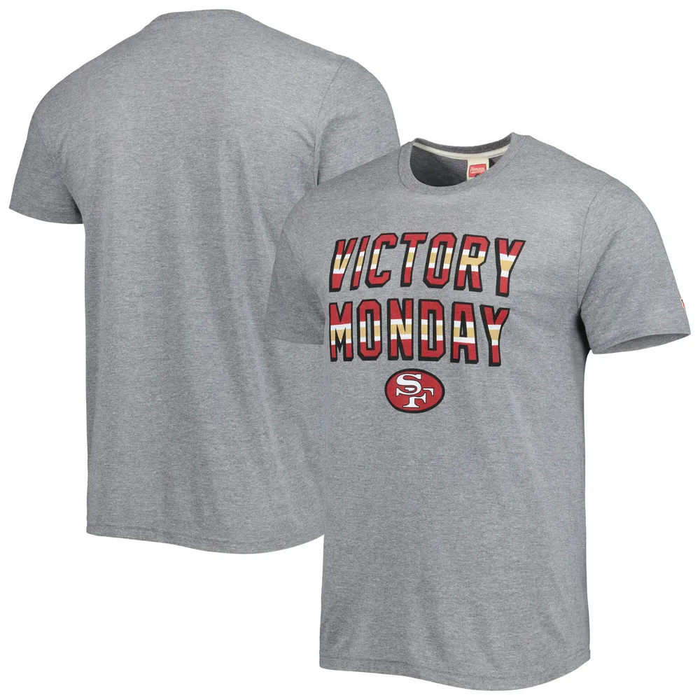 Lids San Francisco 49ers Homage Victory Monday Tri-Blend T-Shirt - Gray