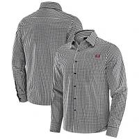 Chemise boutonnée à manches longues Dual Threat pour homme J. Palmer Black San Francisco 49ers