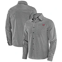 Chemise boutonnée à manches longues Dual Threat pour homme J. Palmer Black San Francisco 49ers
