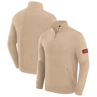 Pull zippé à quart de tour San Francisco 49ers Tan J. Palmer pour homme