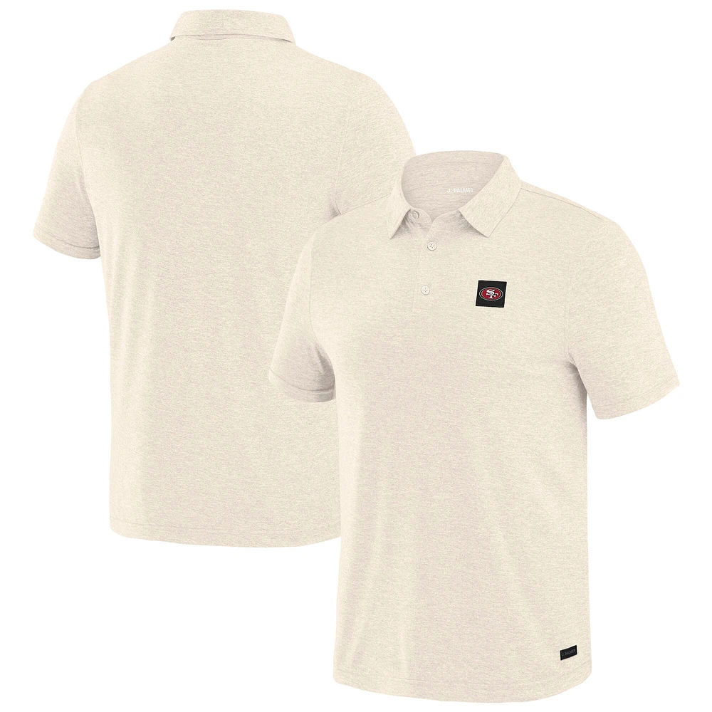 Polo J. Palmer blanc à quatre points pour homme des 49ers de San Francisco