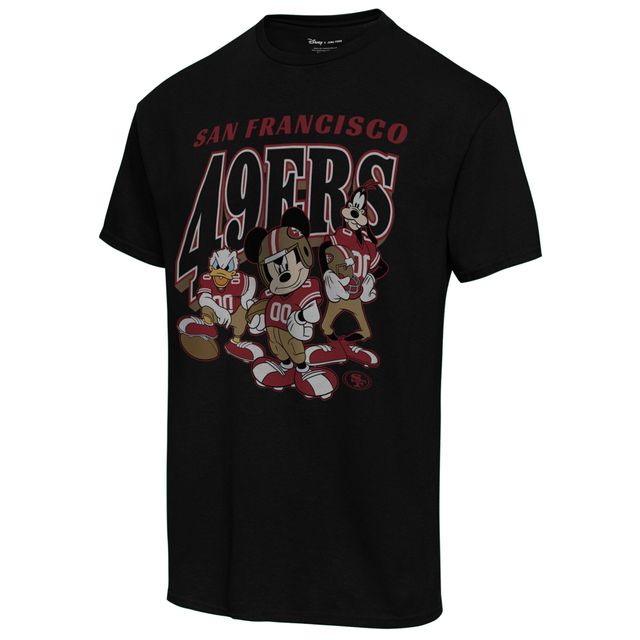 Junk Food Men's Junk Food Black San Francisco 49ers Disney Mickey Huddle - T -Shirt