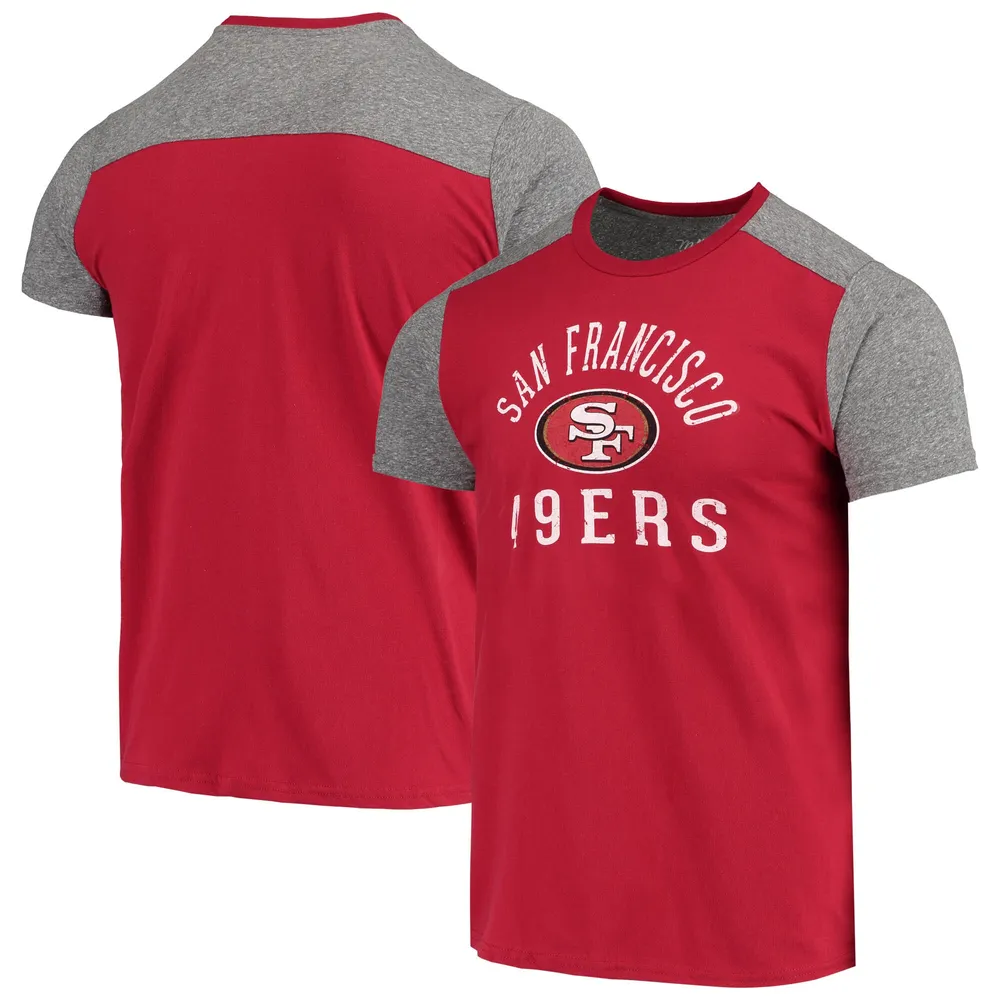 Men's '47 Heathered Gray San Francisco 49ers Union Arch Franklin T-Shirt