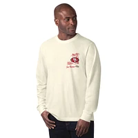 T-shirt à manches longues pour homme Margaritaville Cream San Francisco 49ers It's Five O'Clock Somewhere