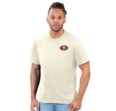 Men's Margaritaville Cream San Francisco 49ers Wastin' Away T-Shirt