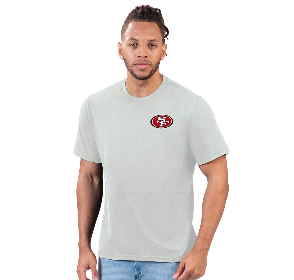 T-shirt gris pour homme Margaritaville San Francisco 49ers Time Flies