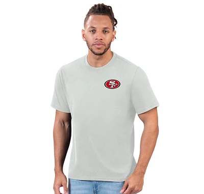 Men's Margaritaville Gray San Francisco 49ers Time Flies T-Shirt