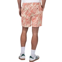 Men's Margaritaville Scarlet San Francisco 49ers Sandwashed Monstera Print Amphib Shorts