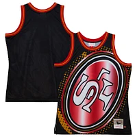 Débardeur tendance Mitchell & Ness noir San Francisco 49ers Big Face 7.0 pour hommes