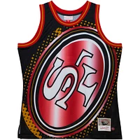 Débardeur tendance Mitchell & Ness noir San Francisco 49ers Big Face 7.0 pour hommes