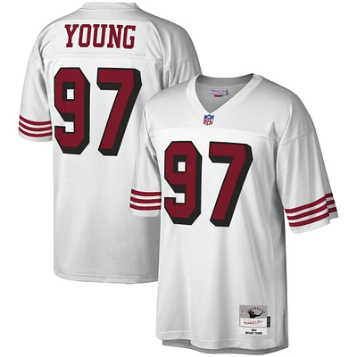 Maillot réplique Mitchell & Ness Bryant Young blanc San Francisco 49ers Legacy pour hommes