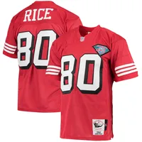 Men's San Francisco 49ers Jerry Rice Mitchell & Ness Scarlet 1994 Authentic  Throwback Jersey