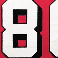 Men's Mitchell & Ness Jerry Rice Scarlet San Francisco 49ers Throwback Retired Player Name Number Long Sleeve Top