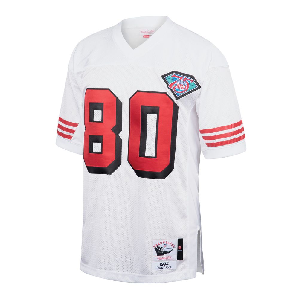 Men's Mitchell & Ness Jerry Rice White San Francisco 49ers 1994 Authentic Throwback Retired Player Jersey