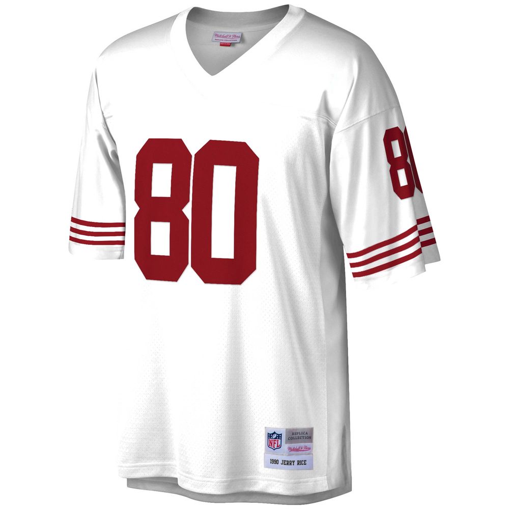 Men's Mitchell & Ness Jerry Rice White San Francisco 49ers Legacy Replica Jersey