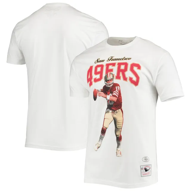 Men's San Francisco 49ers Joe Montana Mitchell & Ness Scarlet Throwback  Retired Player Name & Number