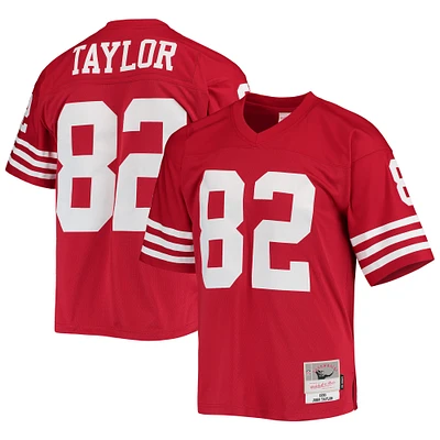 Maillot réplique Mitchell & Ness John Taylor Scarlet San Francisco 49ers Legacy pour hommes