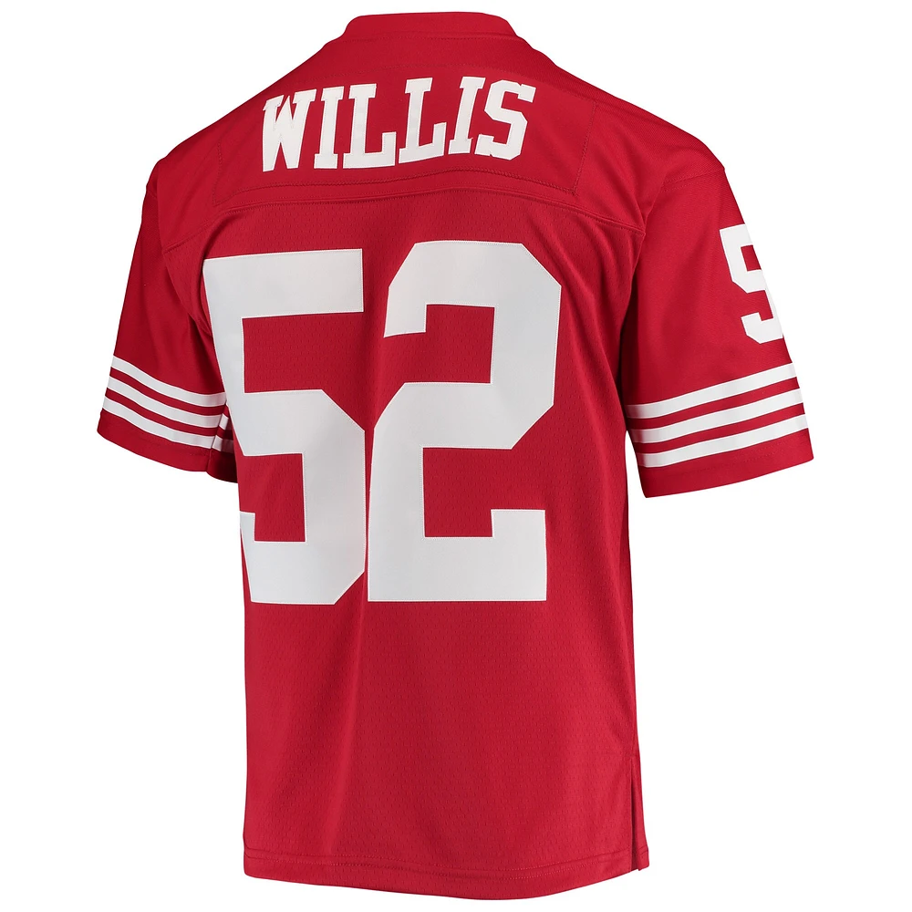 Maillot réplique Mitchell & Ness Patrick Willis Scarlet San Francisco 49ers Legacy pour hommes