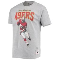 Men's Mitchell & Ness Ricky Watters San Francisco 49ers Gray Player Graphics T-Shirt