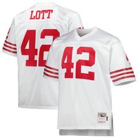 Men's Mitchell & Ness Ronnie Lott White San Francisco 49ers Big Tall 1990 Retired Player Replica Jersey