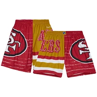 Short Mitchell & Ness Scarlet San Francisco 49ers Jumbotron 3.0 pour homme