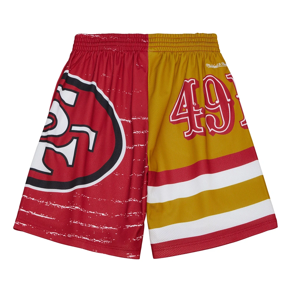 Short Mitchell & Ness Scarlet San Francisco 49ers Jumbotron 3.0 pour homme