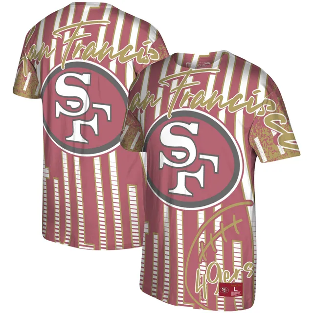 Women's Fanatics Branded Scarlet San Francisco 49ers Original State Lace-Up  T-Shirt