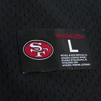 Men's Mitchell & Ness Steve Young Black San Francisco 49ers Retired Player Name Number Mesh Top