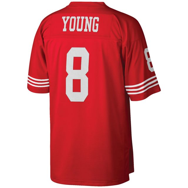 Youth Mitchell & Ness Jerry Rice Scarlet San Francisco 49ers Retired Retro  Player Name & Number T-Shirt