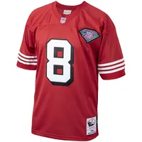 Maillot de joueur retraité authentique Mitchell & Ness Steve Young Scarlet San Francisco 49ers 1994 pour hommes