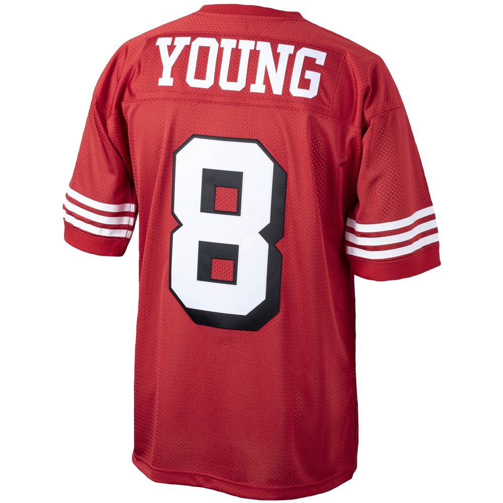 Men's Mitchell & Ness Steve Young Scarlet San Francisco 49ers 1994 Authentic Throwback Retired Player Jersey