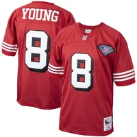 Maillot de joueur retraité authentique Mitchell & Ness Steve Young Scarlet San Francisco 49ers 1994 pour hommes