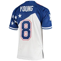 Maillot authentique Mitchell & Ness Steve Young blanc/bleu NFC 1994 Pro Bowl pour hommes