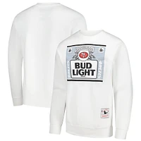 Sweat-shirt à capuche blanc The Crest des San Francisco 49ers de Mitchell & Ness x Bud Light pour homme