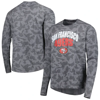 Men's MSX by Michael Strahan Black San Francisco 49ers Camo Performance Long  Sleeve T-Shirt