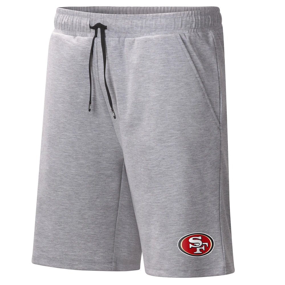 MSX by Michael Strahan Heather Grey Short d'entraînement San Francisco 49ers pour homme