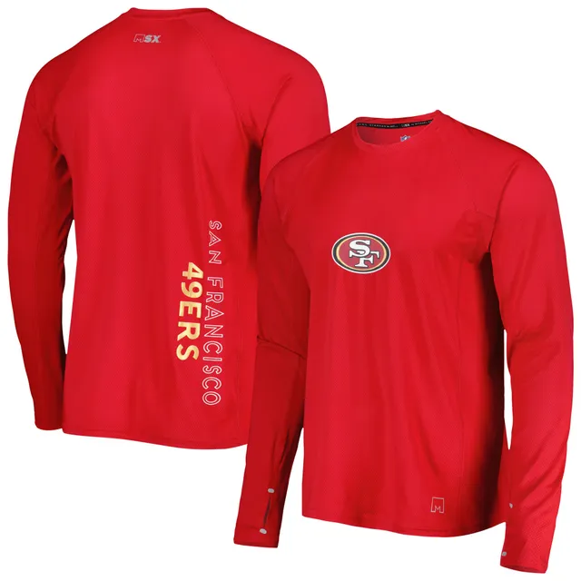 San Francisco 49ers MSX by Michael Strahan Mesh Back T-Shirt - Gold/Scarlet