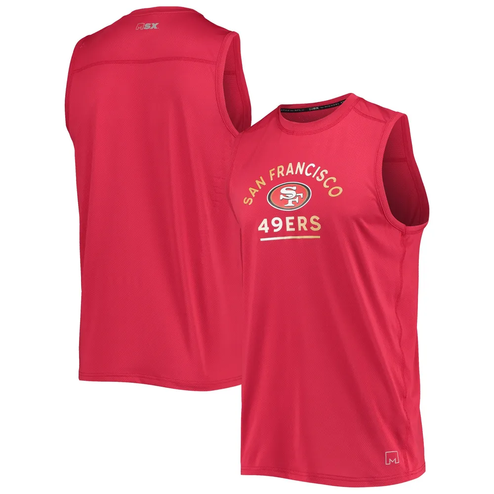 Mitchell & Ness Joe Montana Scarlet San Francisco 49ers 1989 Player Burst  Tank Top in Red for Men