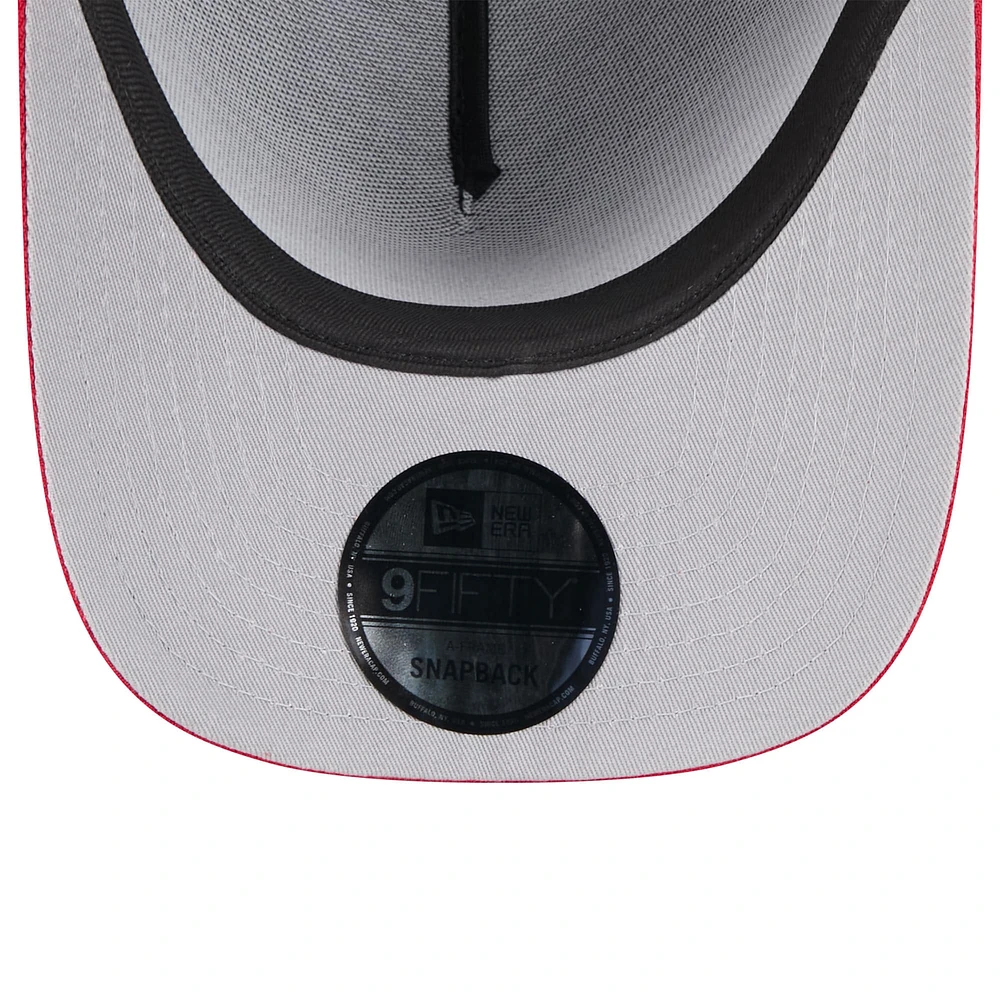 Men's New Era /Scarlet San Francisco 49ers 2025 NFL Draft 9FIFTY A-Frame Snapback Hat